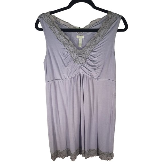 Soma Lavender Sleeveless Mini Sleepwear Dress - Picture 2 of 9